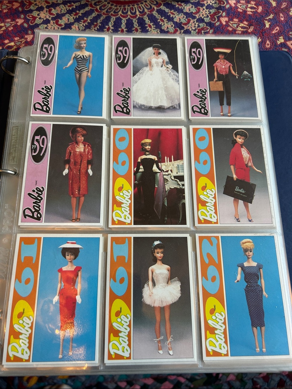 Binder of great condition Barbie cards